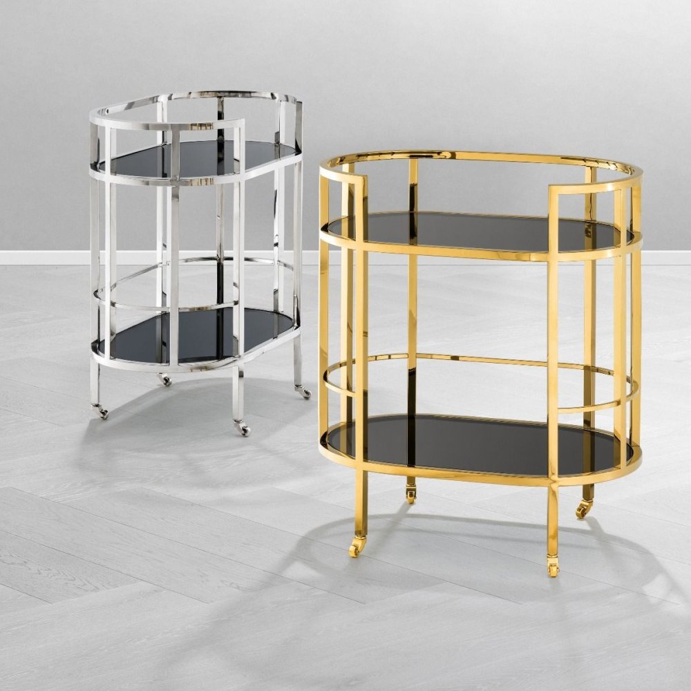 Photo Townhouse Serving Table (Golden Trim)
