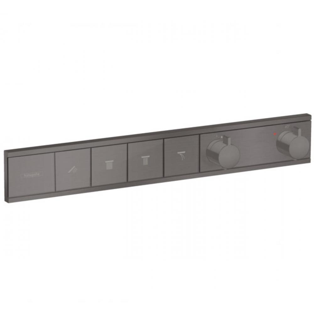 Photo Shower mixer with thermostat hansgrohe RainSelect 15382340 hidden installation, for 4 consumers polished black chrome