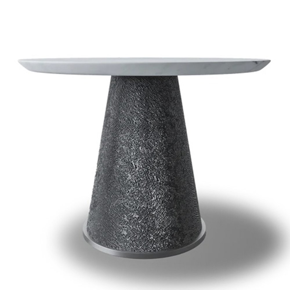 Photo Dining table Zain 110 (polished silver)