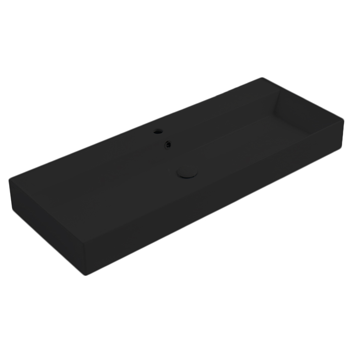 Photo Simas Agile 120 AG121 nero matt*0 black matte sink
