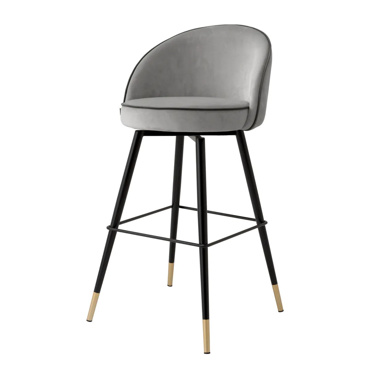 Photo A set of two Roche bar chairs (light grey)