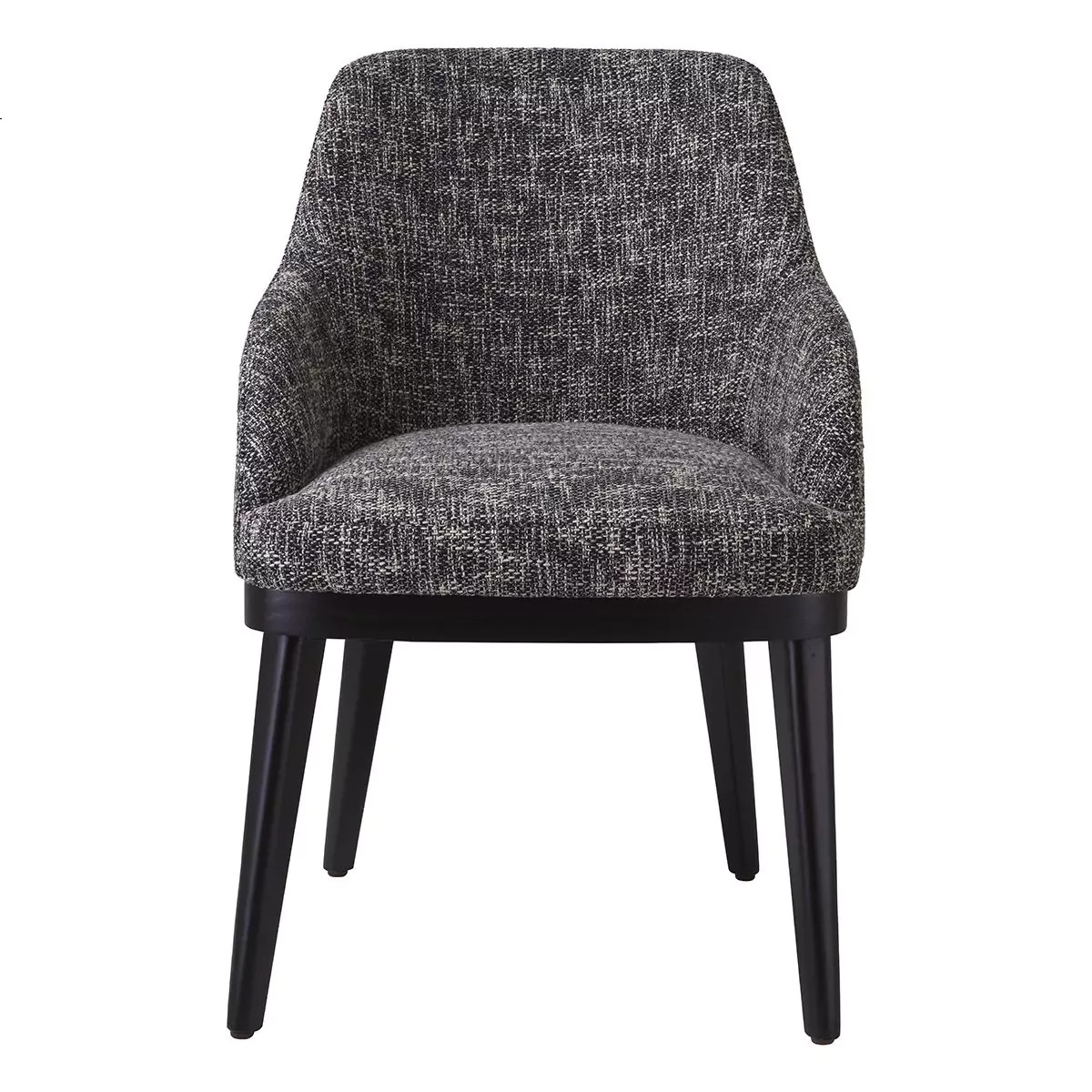 Photo Costa dining chair (with armrest, gray with ripples)