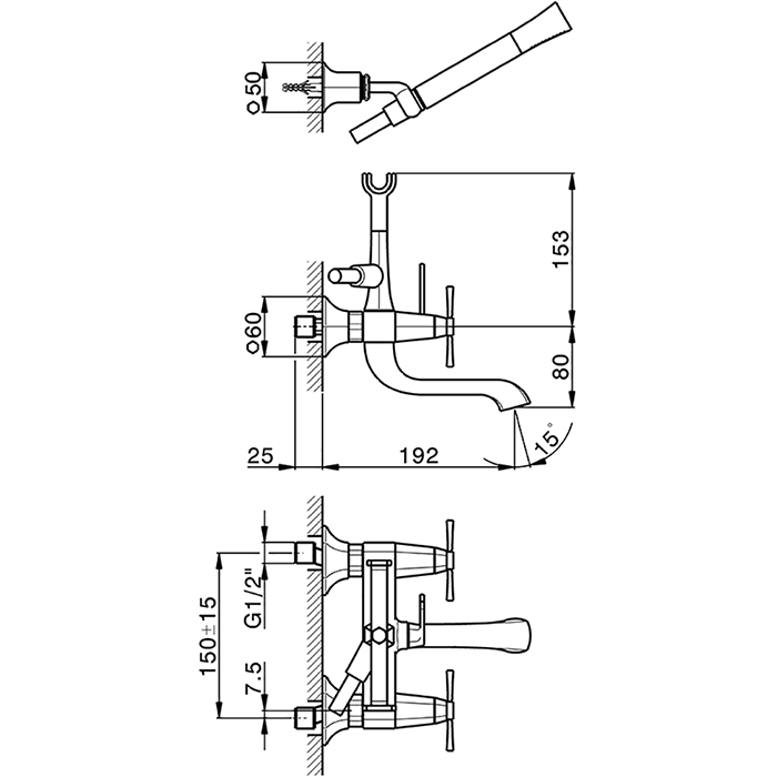 Photo Bath mixer Cisal Cherie CX0001206T