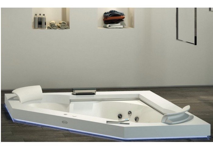 Photo Acrylic Bath Jacuzzi Aura 164x164 9443-740A