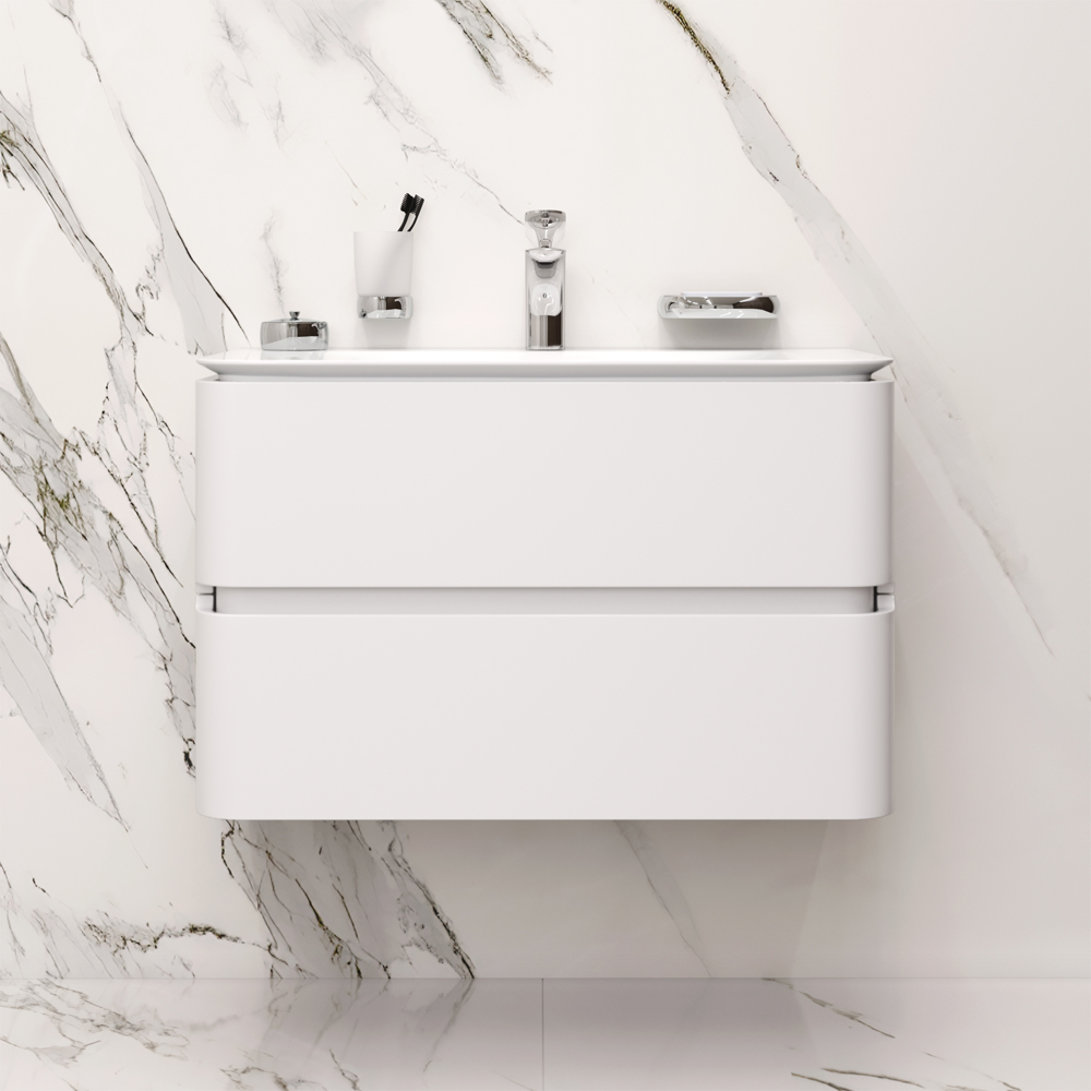 Photo The cabinet under the sink of the AM.PM Sensation M30FHX0802WG white gloss