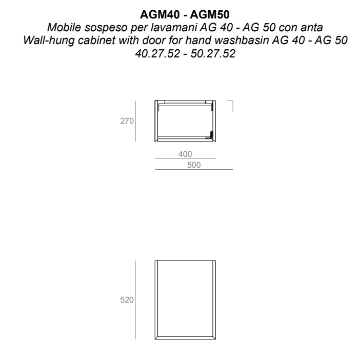 Photo Simas Agile 50 AGM50 BIANCO MATT / BARRIQUE white matte / barrel
