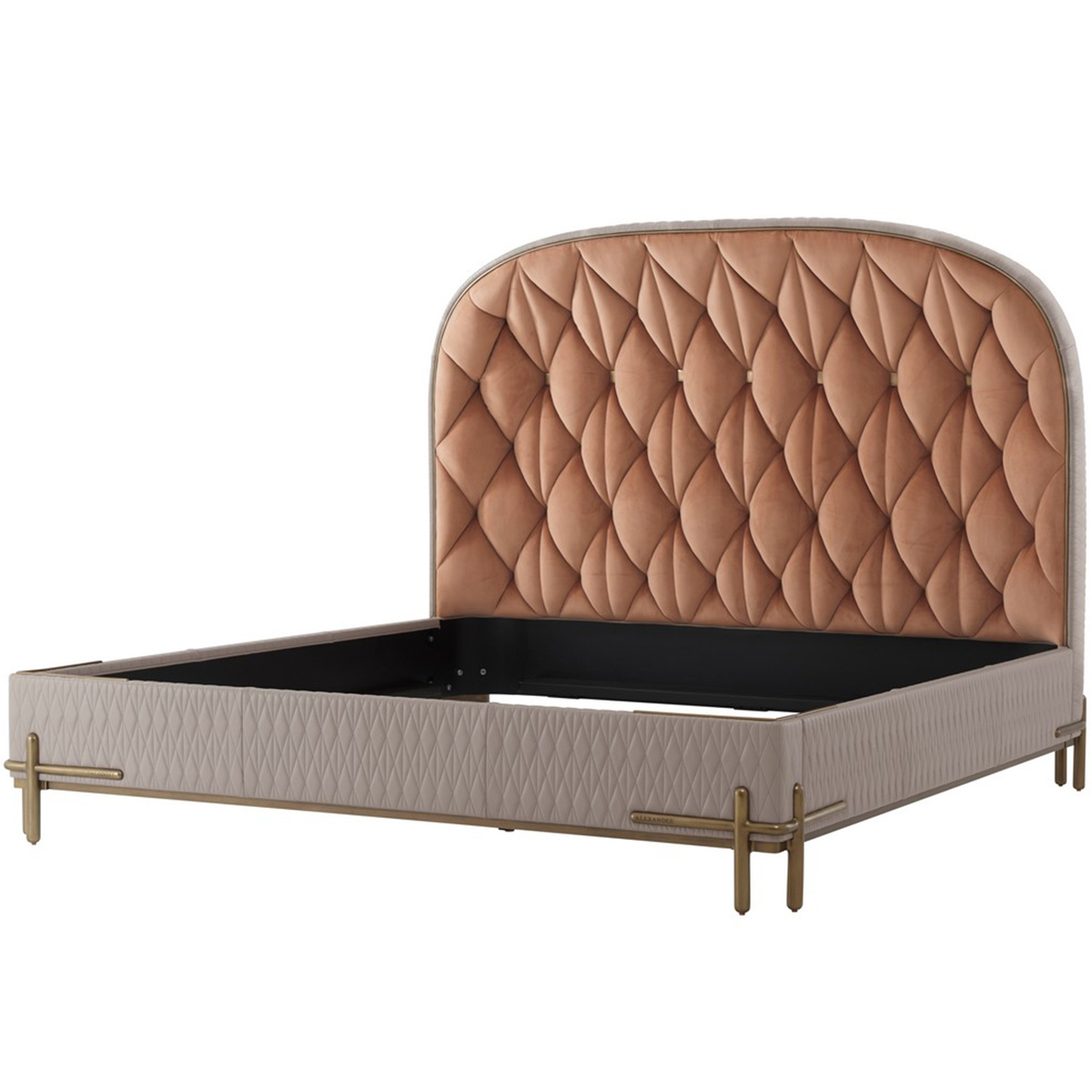 Photo Iconic Upholstered Bed (US King Size)