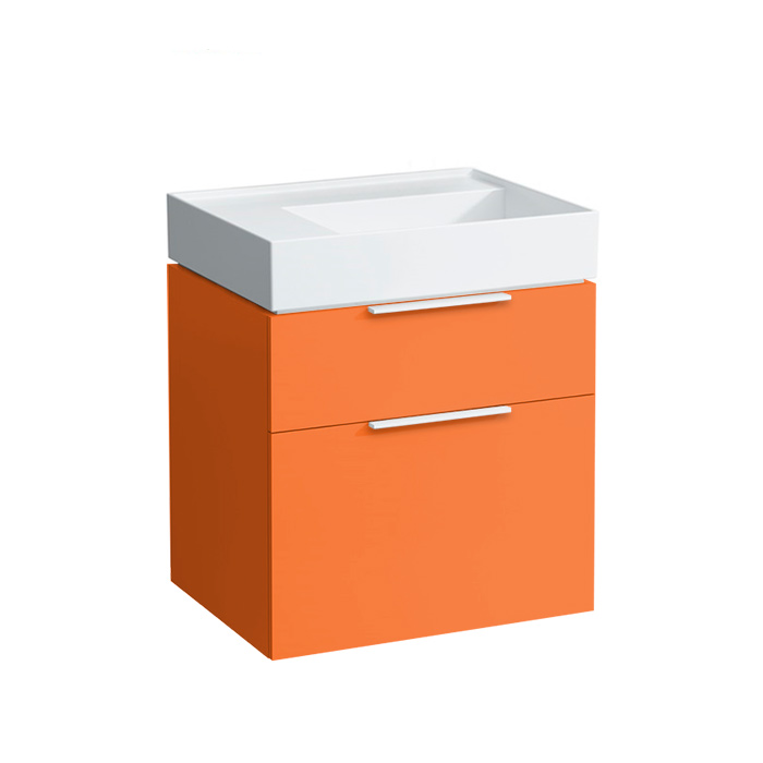 Photo Laufen Kartell sink cabinet 60 4.0756.2.033.635.1 orange