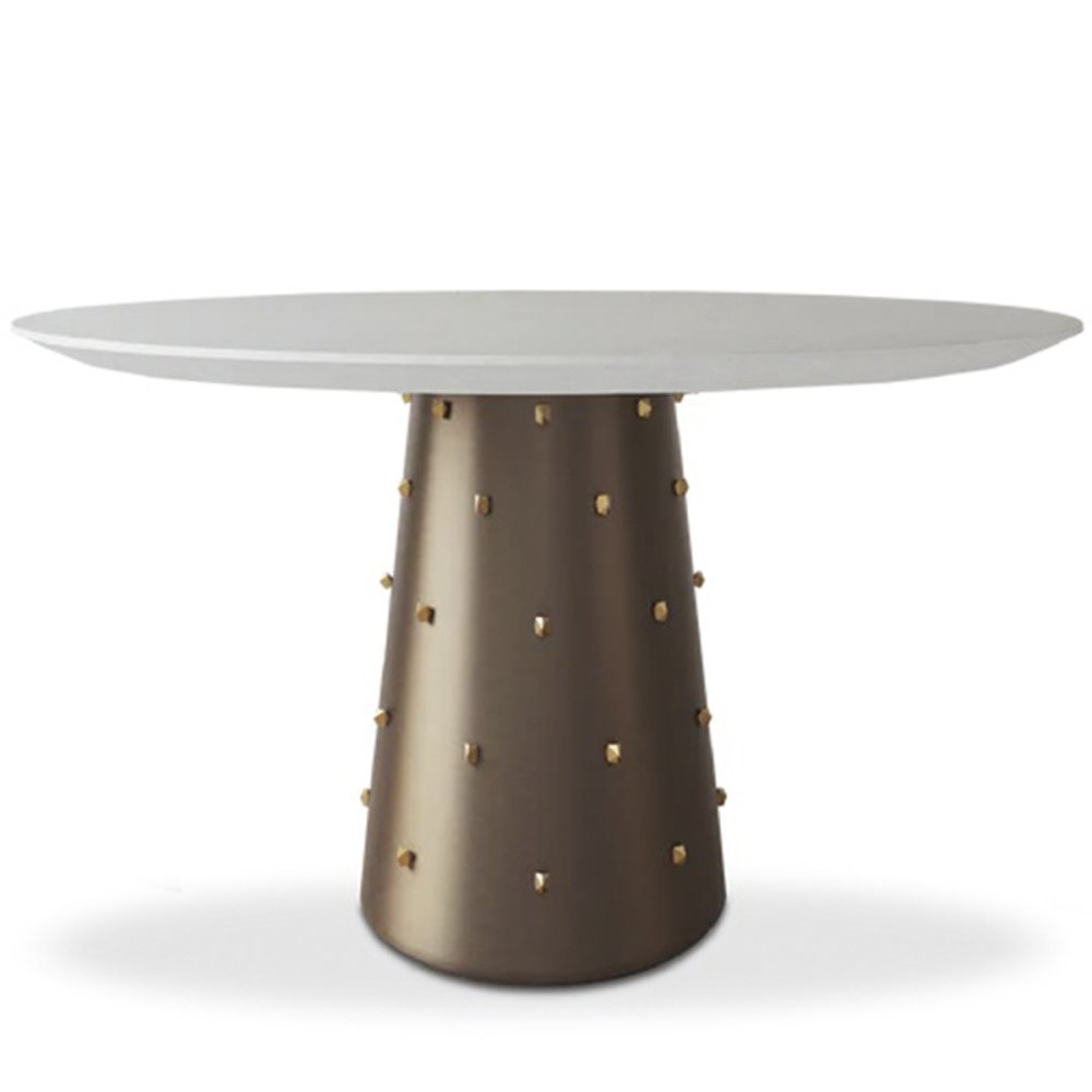 Photo Roche Brass 122 Round dining table