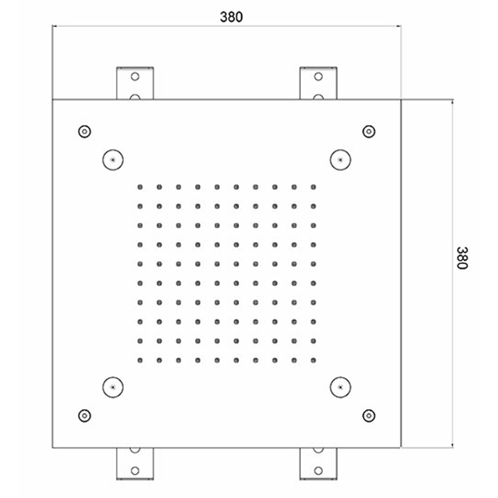 Photo overhead shower Almar E044217.MS Stainless steel