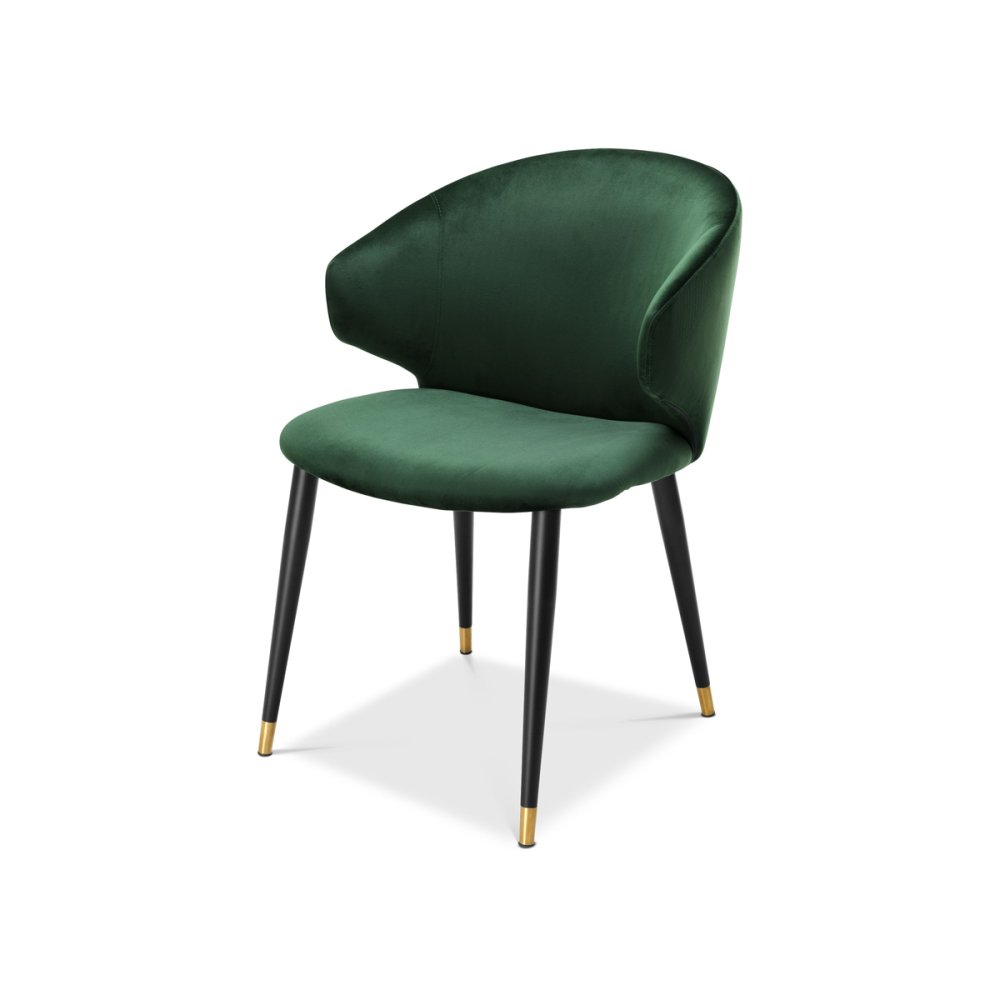 Photo Volante dining chair (green, with armrests)