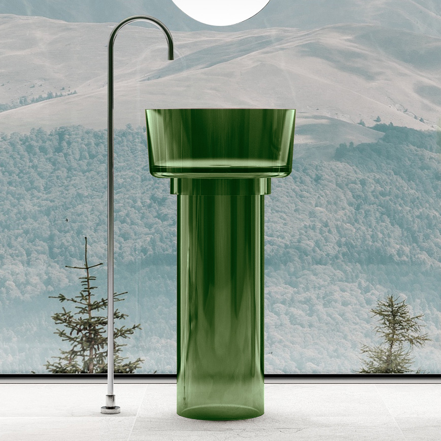 Photo Abber Kristall 45 AT2702Emerald sink green