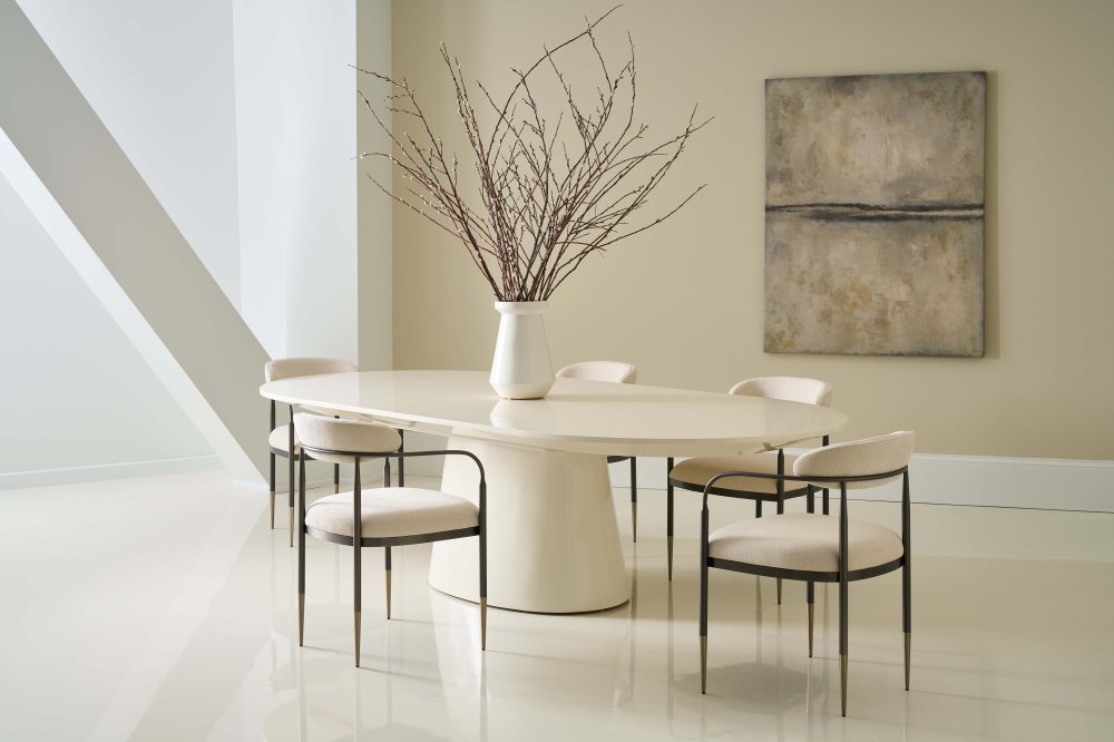 Photo Paragon sliding dining table (white)