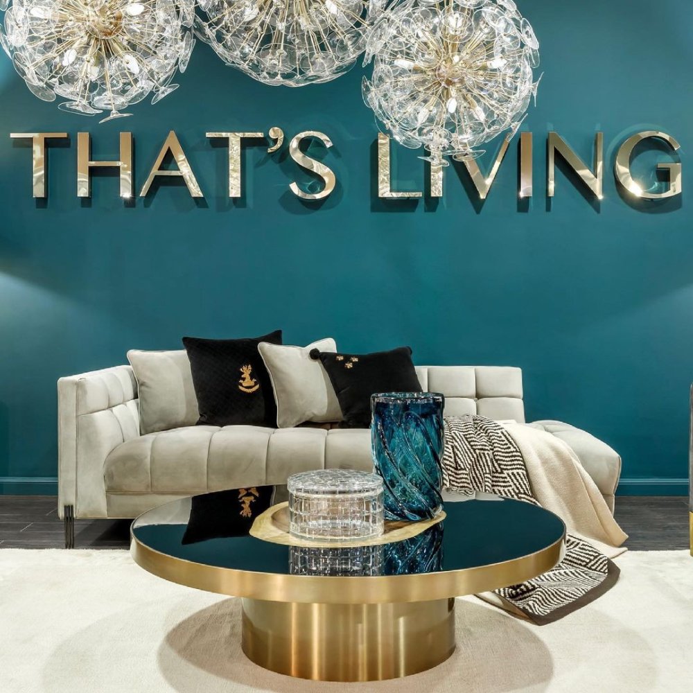 Photo Concord coffee table (round, brass cast)