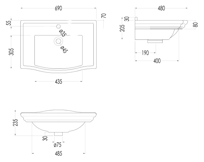Photo Devon & Devon Westminster IBLG1FWES sink