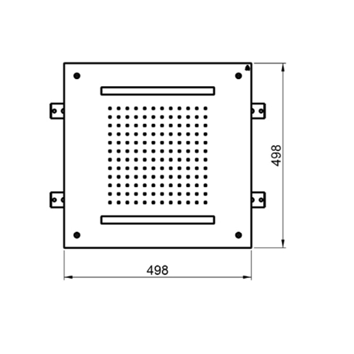 Photo overhead shower Almar E044197.MS stainless steel