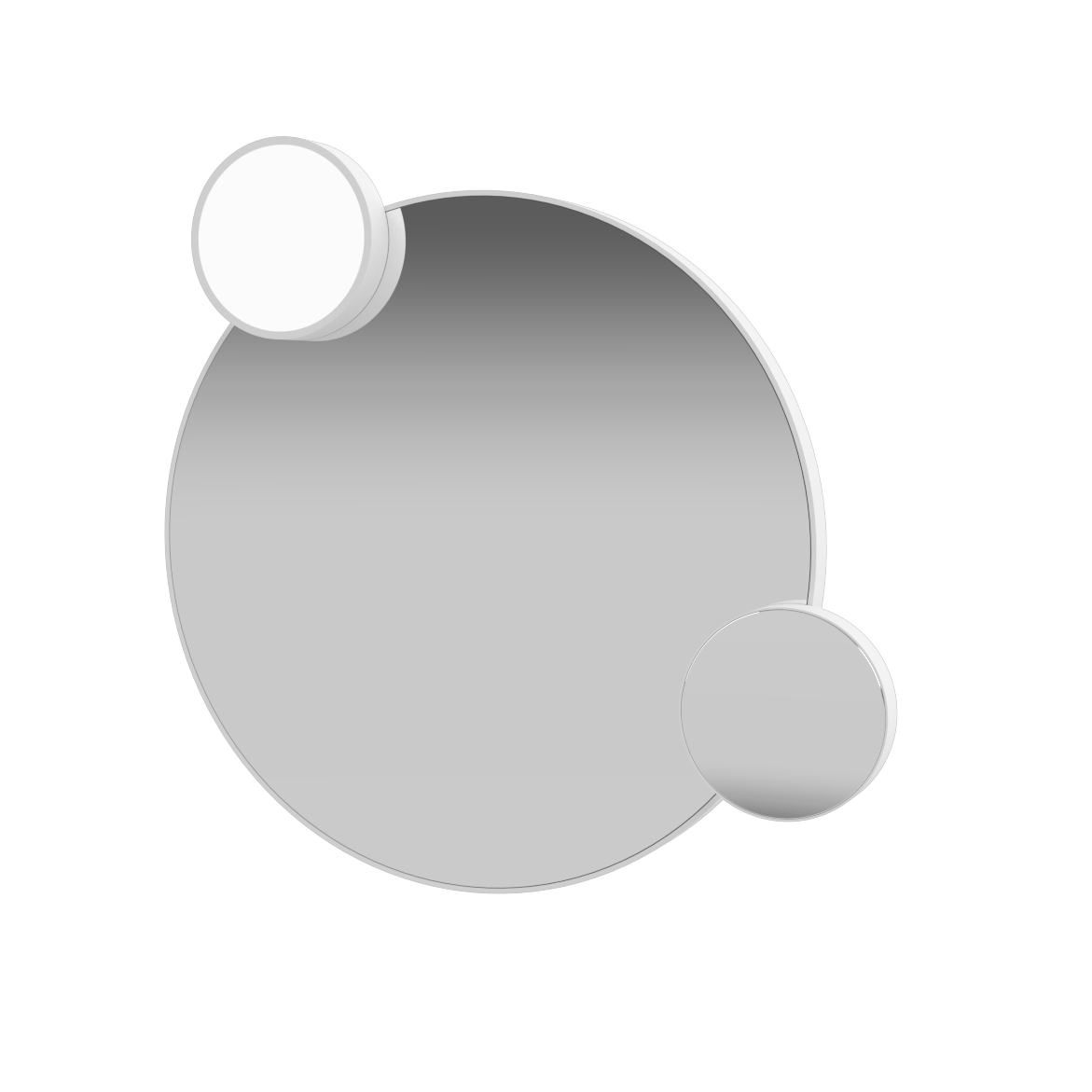 Photo Alice Lunaris 70 MSP70LUB mirror with backlit and magnifier matte white