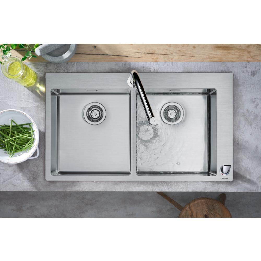 Photo Kitchen combination hansgrohe 370/370 C71-F765-10 43203800 steel