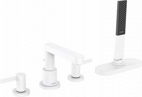 Photo Bath mixer hansgrohe Finoris 76444700 matte white