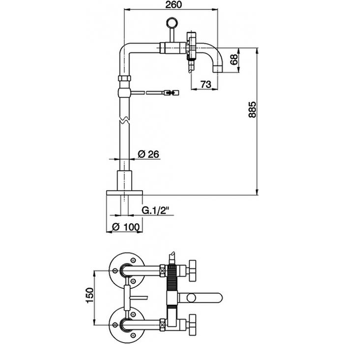 Photo Bath mixer Cisal Barcelona BA00420021