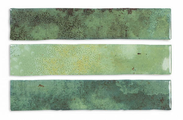 Photo ENAMEL MOSS wall tiles (123146) 5x25 by DNA Tiles