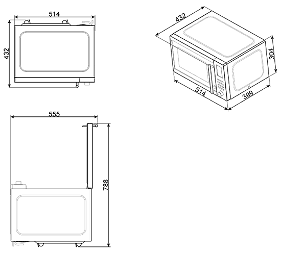 Photo Microwave oven Smeg MOE25X
