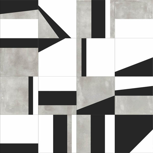 Photo PLAY EDGE MIX GREY (PF60003483) 20x20 by ABK Ceramiche