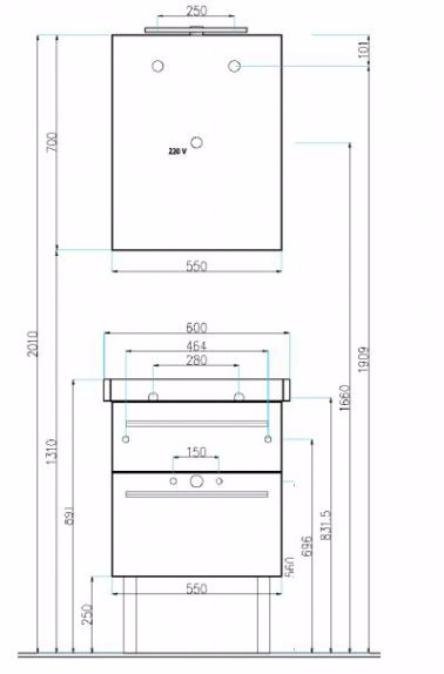 Photo Mirror cabinet with Villeroy & Boch 2DAY2 A43810E4 backlit. A438F1E4), white gloss