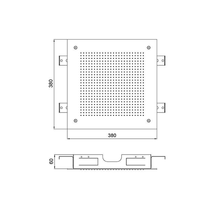 Photo overhead shower Almar E044279.MS Stainless steel