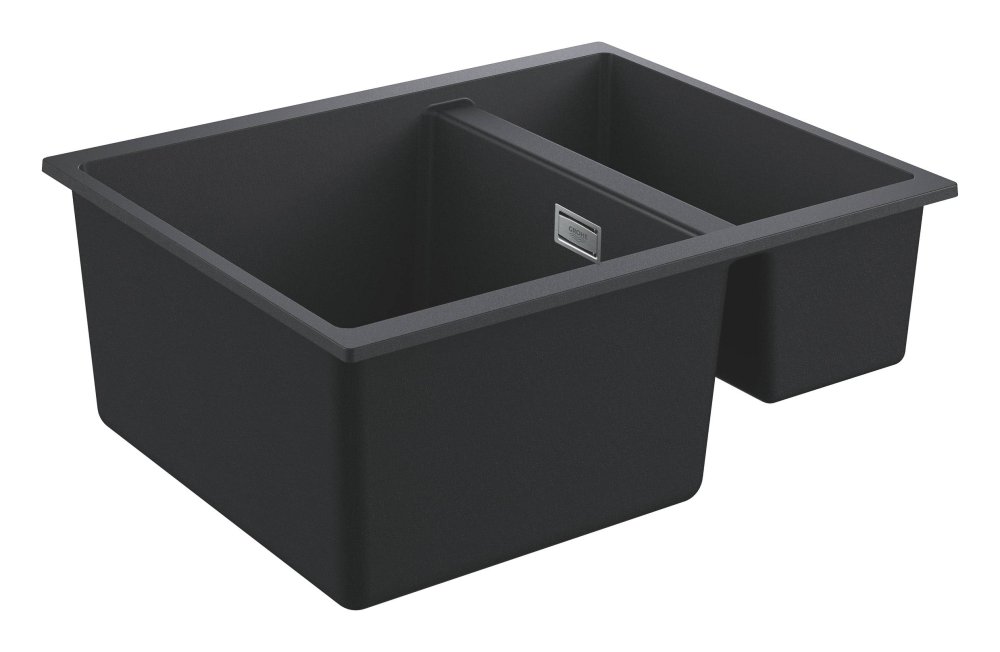 Photo Kitchen sink Grohe K700 31658AP0 black granite
