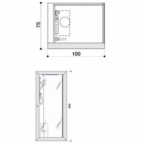 Photo Shower cabin Jacuzzi Frame 9448-262A