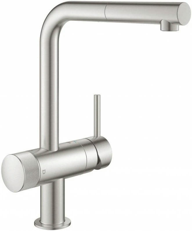 Photo Kitchen mixer Grohe Blue Pure Minta 31721DC0 supersteel