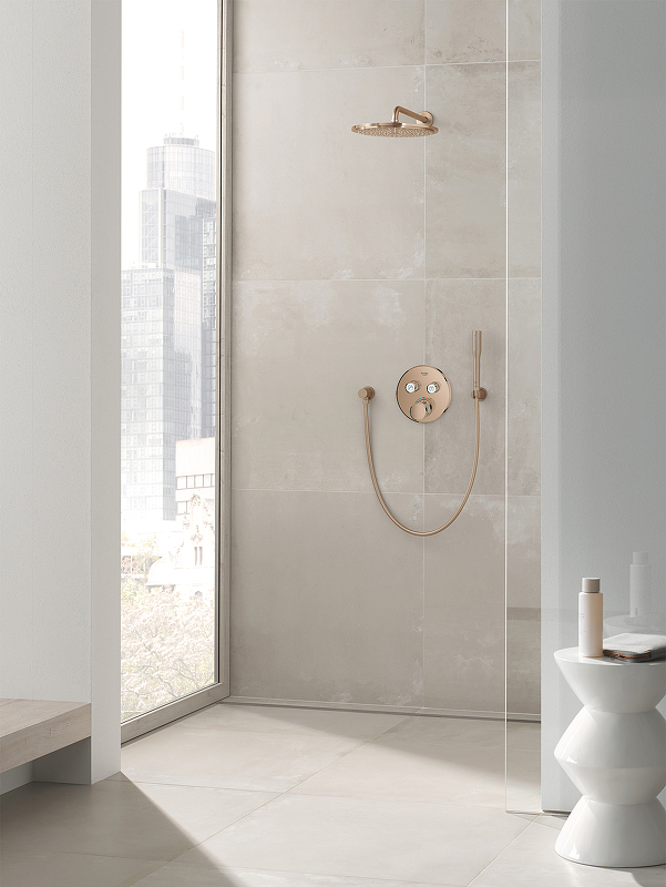 Photo Shower mixer Grohe Grohtherm SmartControl 29119DA0 warm sunset