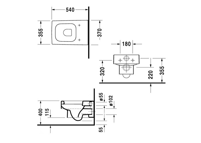 Photo Suspension toilet Duravit Vero 2217090064