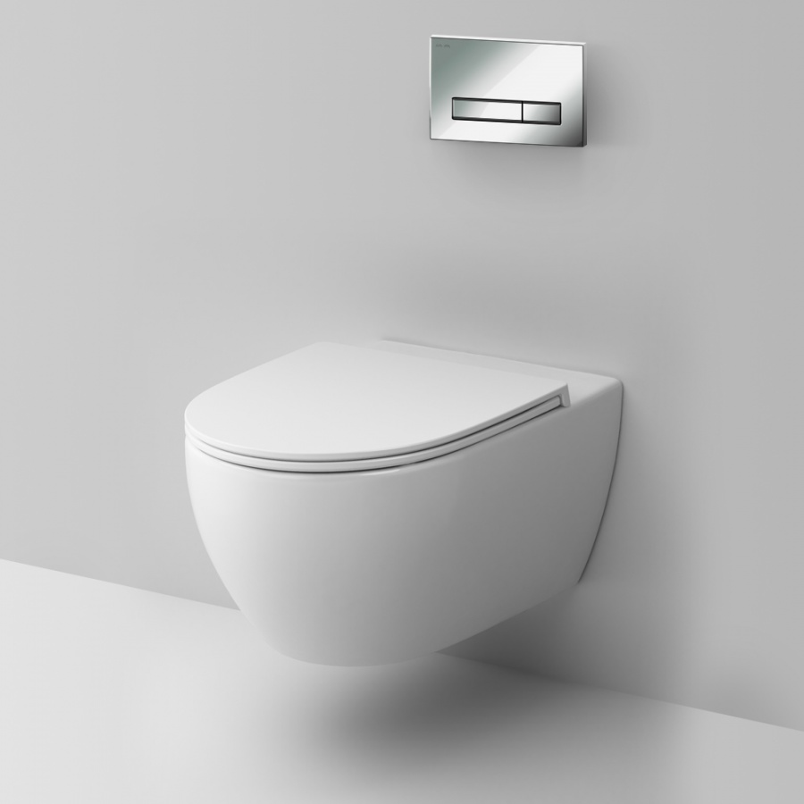 Photo Toilet kit with installation AM.PM Awe IS30251.111700 with a seat microlift key chrome glossy