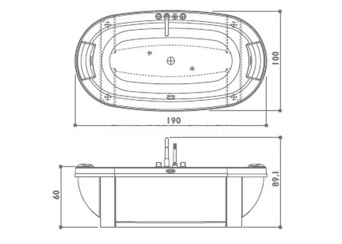 Photo Jacuzzi Anima Design 190x100 9450-095A