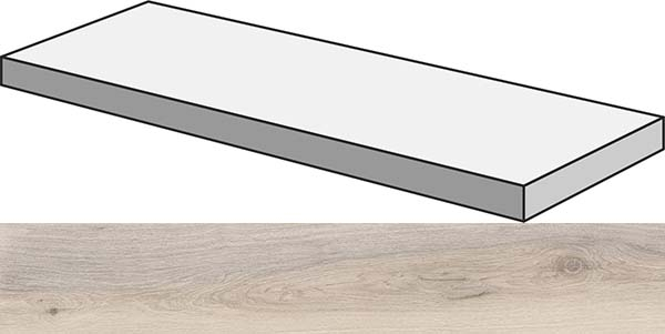 Photo ECO CHIC ANG.TOP DX ALMOND RET right (PF60006670) 32x120x4.5 by ABK Ceramiche