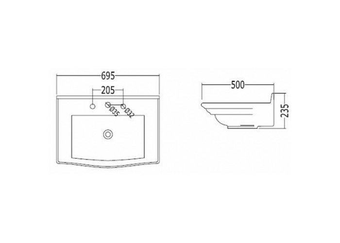 Photo Devon & Devon Westminster IBLG3FWES sink