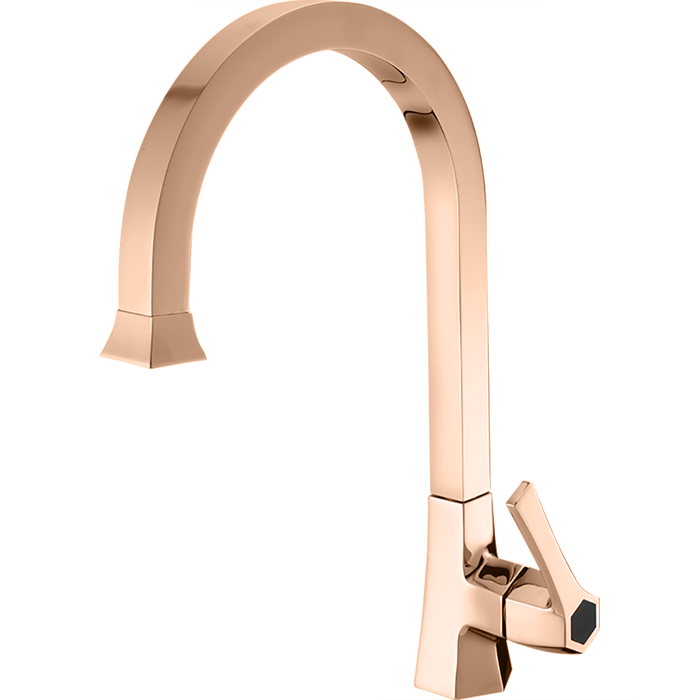 Photo Cisal Cherie CH0005347E rose gold sink mixer