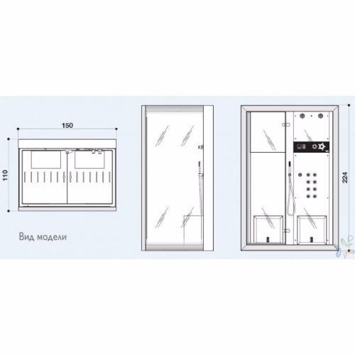Photo Shower cabin Jacuzzi Frame 9448-27219