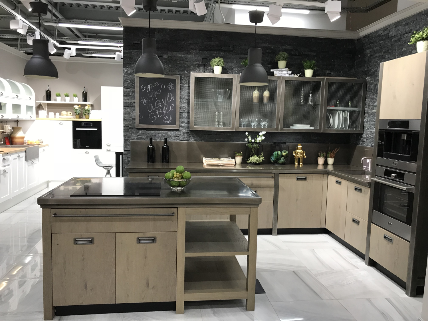Photo The best offer for the premium kitchen! SCAVOLINI Kitchen Furniture Set DIESEL + Island