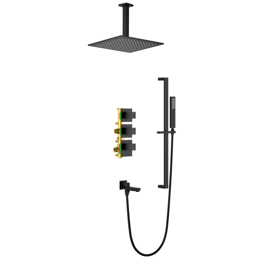 Photo Shower sets Timo Selene SX-2239/03SM black matte