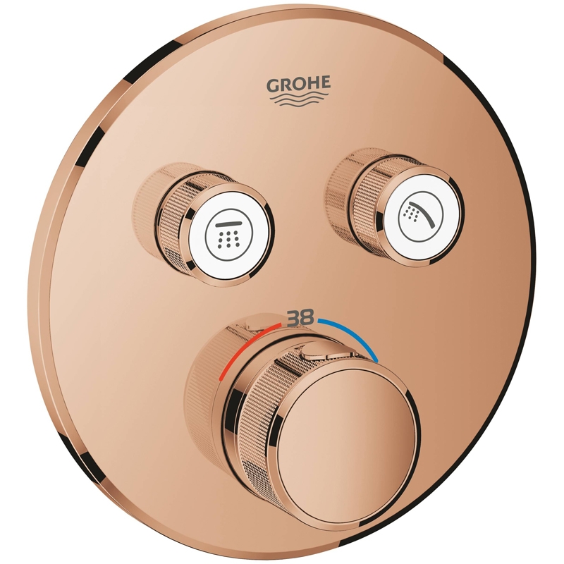 Photo Shower mixer Grohe Grohtherm SmartControl 29119DA0 warm sunset