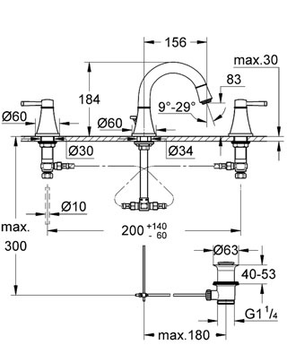 Photo GROHE Grandera 20417IG0 mixer