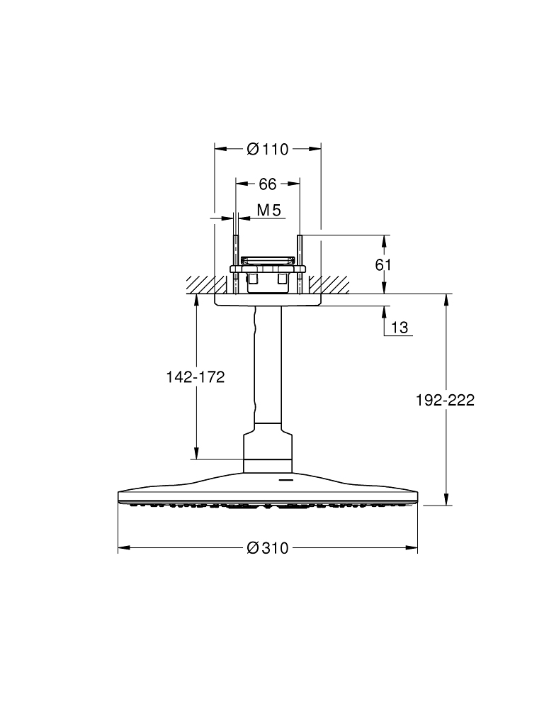 Photo GROHE Rainshower SmartActive 26477LS0