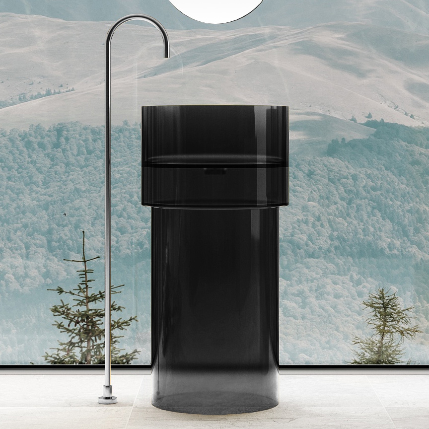 Photo Abber Kristall AT2701Onyx sink black