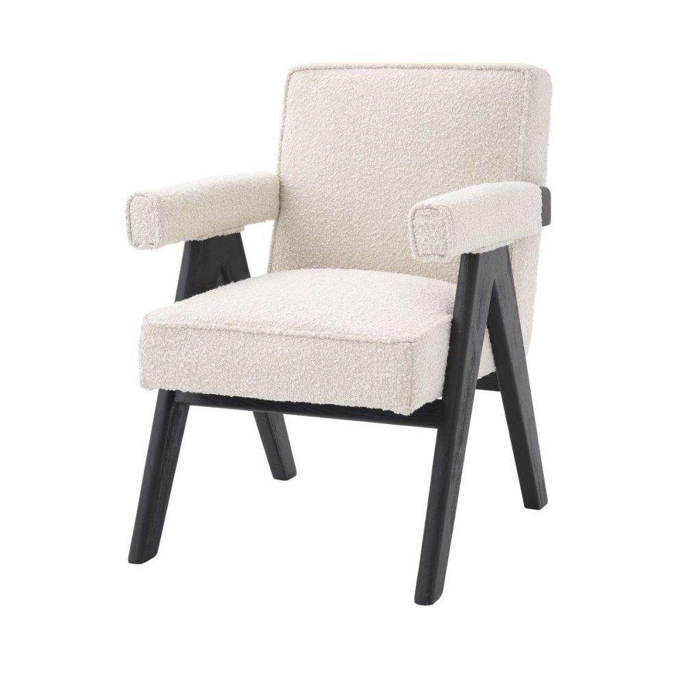 Photo Greta dining chair (with armrest, cream)