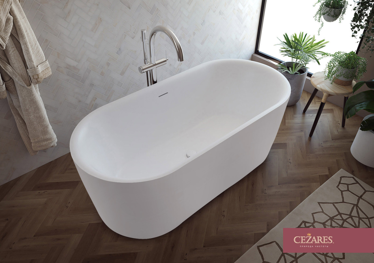 Photo Acrylic bath Cezares Metauro METAURO-INT-Central-180-80-60-W-MATT