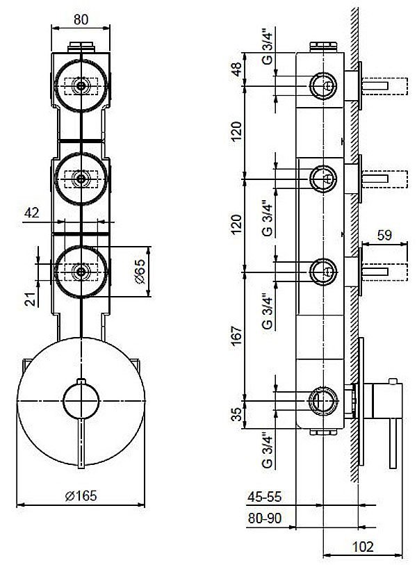Photo The interior of the Fantini 19006003A mixer