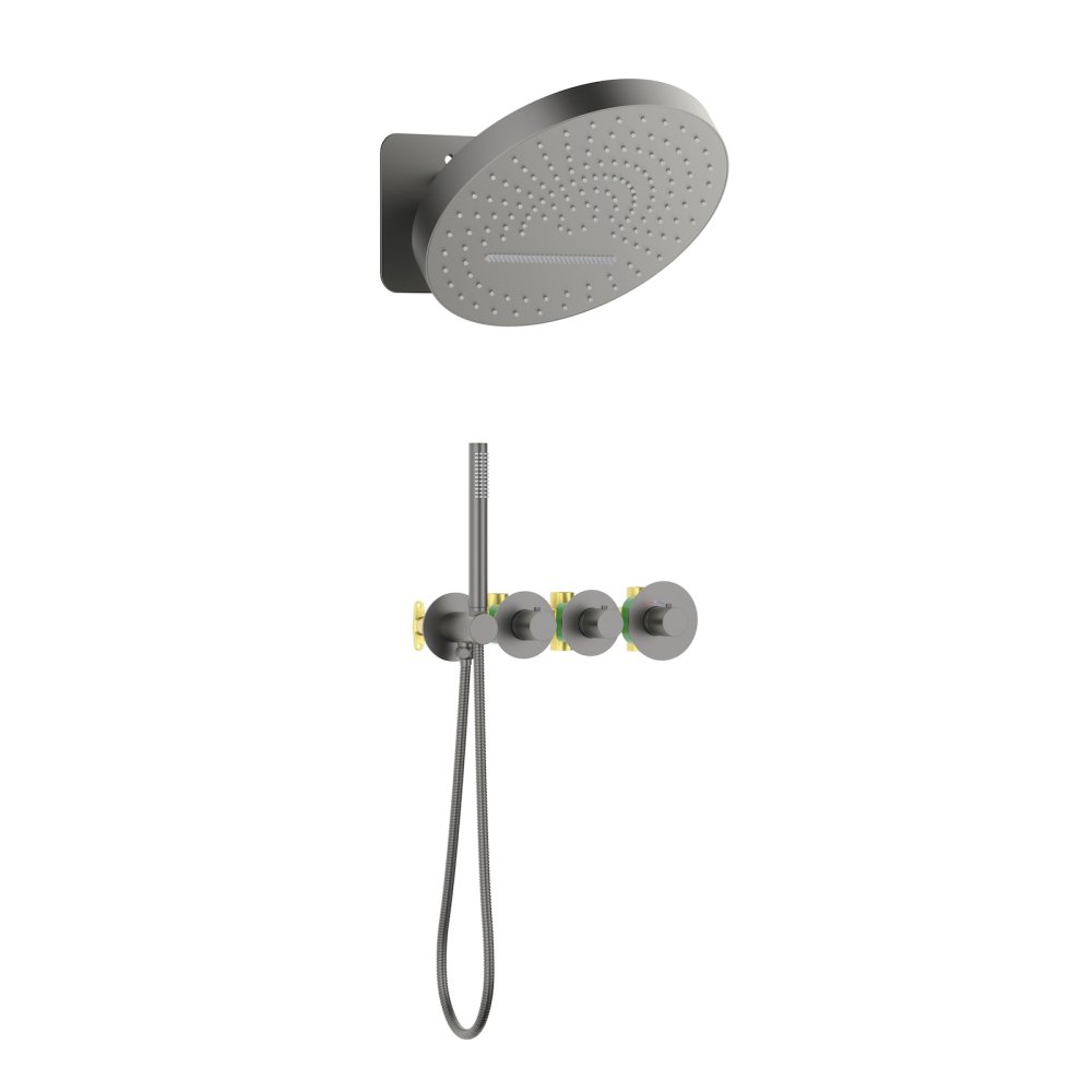 Photo Shower sets Timo Saona SX-2329/18SM black gold